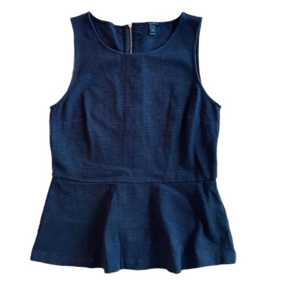 J. Crew Sleeveless Peplum Top - Picture 1 of 4